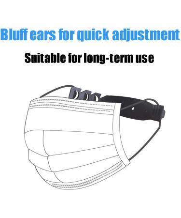 AKIWOS Non-Slip Adjustable Ear Rope Extension Buckle Pressure Relieve Ear Grips Comfortable Third Gear Flexible Ear Wear 3pcs 3Pcs Blue - Buy Online on GoSupps.com
