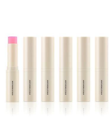 Boobeen 6PCS Lip Balm Set, Travel Size Daily Moisturizing Lip Care, All-Day Hydrating for Dry Cracked Lips, Peppermint & Strawberry for Men & Women 3.23 Ounce (Pack of 6) Strawberry