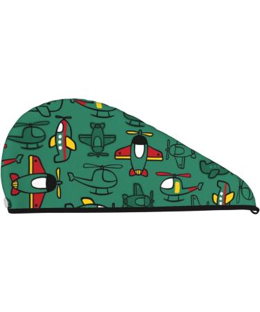 Microfiber Hair Drying Cap - Cartoon Transportation Towel Wrap for Quick Drying Curly & Thick Hair - Buy Online on GoSupps.com