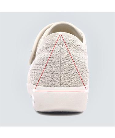 Yytcsjz Womens Diabetic Slippers Air Cushion Lightweight Walking Shoes - Blue - 25.5cm Wide for Edema Arthritis Fasciitis Swollen Feet - Buy Online on GoSupps.com