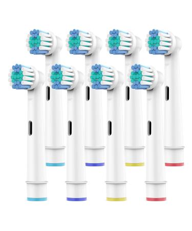 Toothbrush Heads for Oral B, 8 Pack Professional Electric Toothbrush Replacement Heads Medium Soft Dupont Bristles Replacement Toothbrush Heads Precision Clean Brush Heads Refills 8 Count (Pack of 1)
