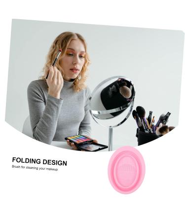 Shop Pink Cleaning Pad - Makeup Brush Cleaner & Rinsing Tool | 14.5x11cm - Perfect for Beauty Routine - Buy Online on GoSupps.com