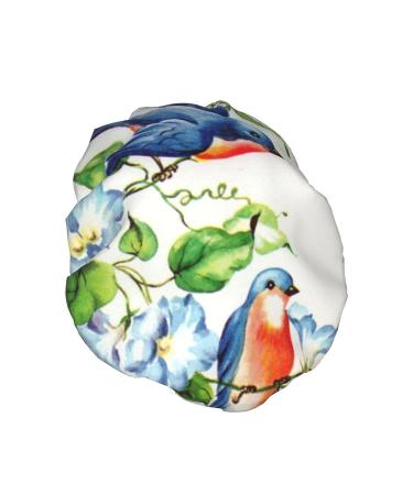 Happy Bluebirds Waterproof Shower Cap for Women - One Size Fits All - Ideal for All Hair Types - Buy Online on GoSupps.com