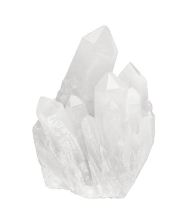 JSDDE Healing Rock Crystal Quartz Cluster Mineral Geode Druzy Specimen 1.85-3.5''(White Crystal Quartz Cluster)