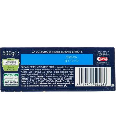  Italian Gourmet E.R. Barilla Spaghetti Tagliati No. 38 100% Italian Durum Wheat Semolina Pasta 500g + Tomato Pulp Italian Gourmet Tomato Pulp 400g Box - Buy Online on GoSupps.com