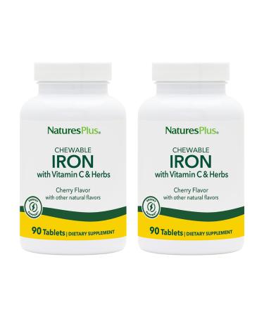 Nature's Plus Chewable Iron Cherry Flavor 90 Tablets