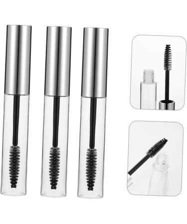 VINTORKY 10pcs Mascara Empty Tube Mascara Bottle Lip Gloss Bottle Eyelash Cream Tube Cosmetic Silver Plastic - Buy Online on GoSupps.com