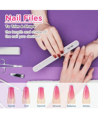 TsMADDTs Nail Files & Buffer Kit - 12 Professional Manicure Tools, 100180 Grit, White - Buy Online on GoSupps.com