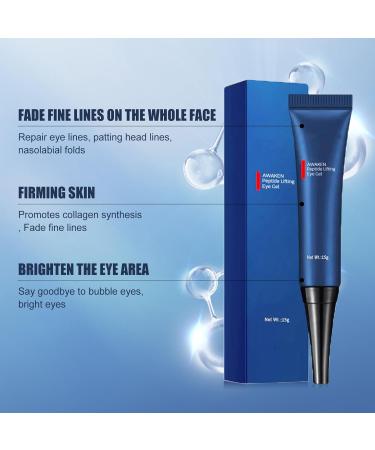 Awaken Peptide Lifting Eye Gel Eye Cream Firm Peptide Firming Eye Gel Open Eyes Awaken Peptide Lifting Eye Gel for Women Men (5PCS) - Buy Online on GoSupps.com