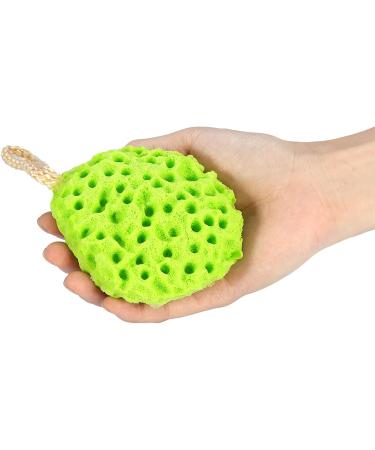 Bath Shower Sponge Bath Mesh Pouf Shower Ball Body Cleansing Scrubber Exfoliating Bath Sponge Bath Ball for Women and Men 4 Colors Optional(Green) - Buy Online on GoSupps.com