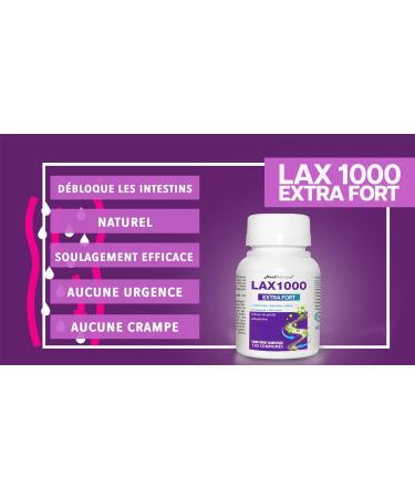 LAX1000 | Strong Natural Laxative | 120 High Dose Tablets With Active Senea | Constipation Relief For Intestinal Transit Swollen Stomach Lazy Bowel & Abdominal Swelling - Buy Online on GoSupps.com