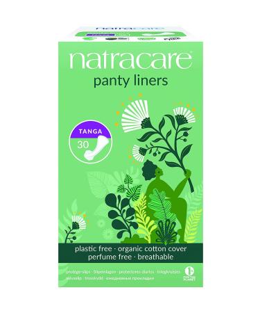 Natracare Organic and Natural Tanga Panty Liners Thong Style 30 Count 3 Boxes (90 Liners Total)