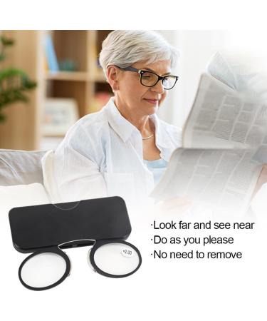 Buy Seminismar Mini Nose Clip Reading Glasses - Compact & Foldable Monocle for Women +2.0 Diopter - International Shipping Available - Buy Online on GoSupps.com