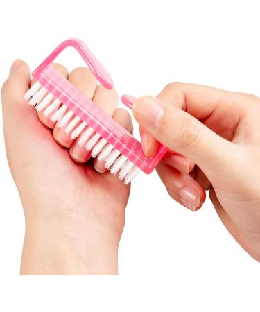 SUNTRADE Men Women Handle Grip Nail Brush Hand Fingernail Nail Brush Scrubbing Kit Pedicure for Toes and Nails Set of 6 - Buy Online on GoSupps.com