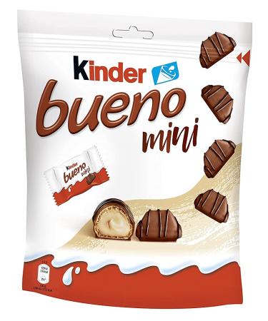 Mondelez Ferrero Kinder Bueno Mini Chocolate Bars With Milk Hazelnut Cream - 1 Bag Of Individually Packaged 108 g 3.80 Ounce Germany