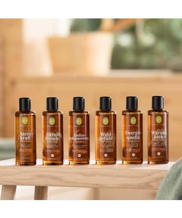 PRIMAVERA Energy Source Aroma Sauna Oil - 100 ml Organic Invigorating Aromatherapy with Fresh Resinous Scent - Vegan International Shipping - Buy Online on GoSupps.com