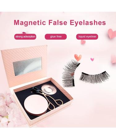 1/3 PCS Luminaire Magnetic Lashes Magnetic Eyelashes Without Glue Magnetic Eyelashes Without Eyeliner Reusable False Lashes Natural (1PCS) - Buy Online on GoSupps.com
