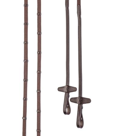 SUNRIDE Swedish Bridle Oxford with Reins - Soft Genuine Leather & Fur Adjustable Anatomical Design (Full Brown) - International Shipping Available - Buy Online on GoSupps.com