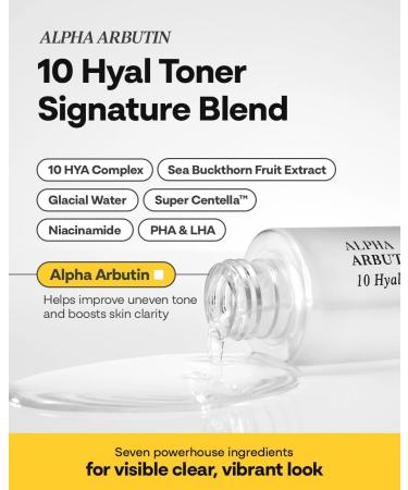Bano Alpha Arbutin Toner Hydrating Exfoliating Toner with Niacinamide Hyaluronic Acid PHA & Salicylic Acid | Glow & Uneven Tone | Korean Skincare for Sensitive Skin | Fragrance-Free | 4.05 fl oz - Buy Online on GoSupps.com