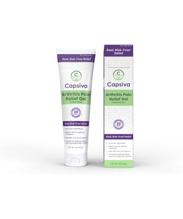 Capsiva Arthritis Pain Relief Gel - 3oz Tube with Capsaicin & Arnica - Buy Online on GoSupps.com