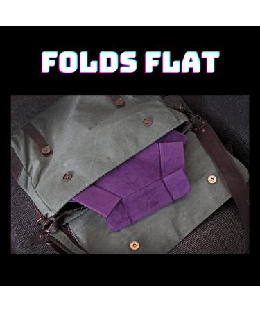 Forged Dice Co. 6.5 Inch Magnetic Folding Dice Tray - Portable DND & D&D Dice Game Tray - Quiets Rolling Metal Dice - Purple - Buy Online on GoSupps.com