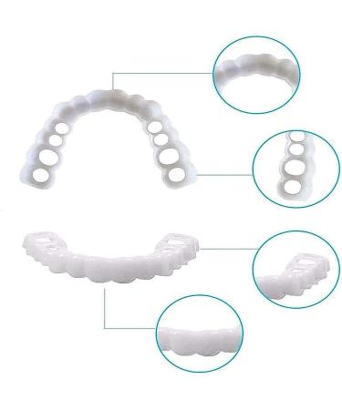 LAMILL 2PCS Fake Teeth - Instantly Cover Imperfect Teeth - Restores and Enhances Smile - One Size Fits All - Buy Online on GoSupps.com