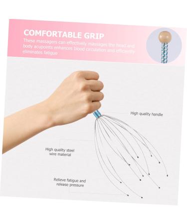 Tovinanna Scalp Massage Device - 3 Sets of Head Massage Tools for Acupuncture & Relaxation | Multifunctional Scalp Massager for Hair Growth & Stress Relief - Buy Online on GoSupps.com