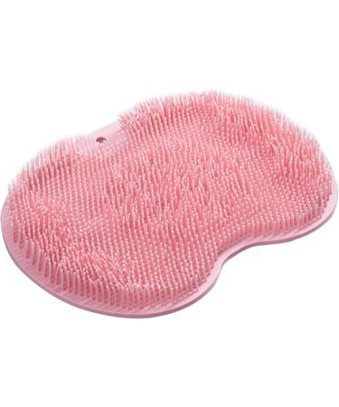 Non-Slip Suction Cup Shower Foot Scrubber - Soothing Foot Care Tool with Toe Brush for Pain Relief & Peeling Skin - Large Rose Design - Buy Online on GoSupps.com
