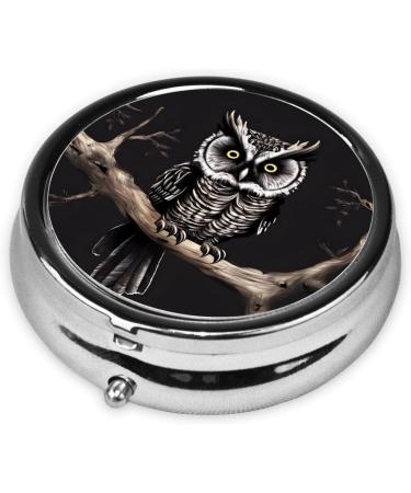 Late Night Owlround Pill Box - 3 Compartment Portable Travel Organizer for International Shipping - Buy Online on GoSupps.com