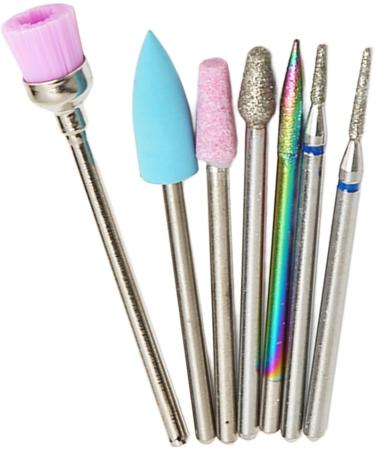 Tungsten Steel Nail Drill Sets Nail Drill 7-piece Electric Nail Drill Set Nail Polish Removal Drill Tungsten Steel Nail Drill Professional Nail Studio Nail Polish - Buy Online on GoSupps.com