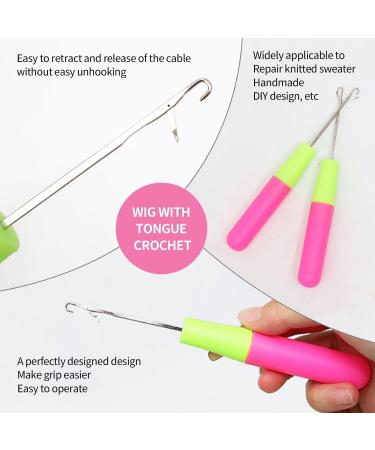 5 Wooden Handle Hair Extensions 1 Colorful Crochet Hook Nano-Bead Hair Extensions Hair Extension Irons Hair Wire Kit Nano-Bead Threader Hair Tie Pull-Through Tool - Buy Online on GoSupps.com