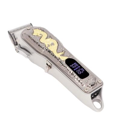 Electric Hair Trimmer Low Noise Steel Blades Rechargeable Battery 8 Guide Combs for Home Travel