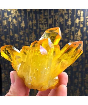 Citrine Natural Citrine Cluster Rough Ore Degaussing Crystal Stone Aquarium Stone Ornaments Quartz Crystal Cluster Specimen JZIGTDEM (Size : 200g) - Buy Online on GoSupps.com