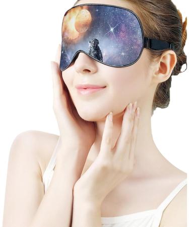 Space Hole Astronaut Sleep Mask - Adjustable Eye Cover for Sleeping and Travel - Men and Women - Buy Online on GoSupps.com