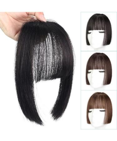 Bangs Hair Clip Clip in Hair Bangs Synthetic Hair Princess Cut Bangs Hair Piece Fringe Bangs Clip-on Quick Cosplay Bangs Hair Extensions Fake Straight Natural Fringe Hair for Women Bangs Clip in Hair Dark brown - Buy Online on GoSupps.com
