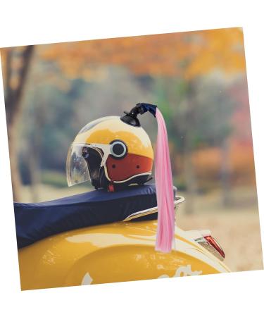 Kisangel 2pcs Helmet Wig Straight Human Hair Wig Helmet Ponytail Braid Ponytail Decorative Helmet Ponytail 44x5cmx2pcs As Shownx2pcs - Buy Online on GoSupps.com