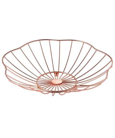 Fruit Bowls Fruit Bowls Kitchen Countertops Stainless Steel Wire Frame Baskets for Food and Fruit Placement 10.2in Upholstery Fruit Basket (Color : B)