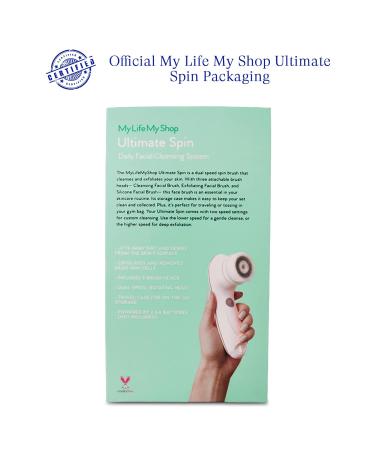 My Life My Shop Ultimate Spin Facial Cleansing Brush (Grey) - Ultimate Skin Spa with 3 Interchangeable Face Brushes - Buy Online on GoSupps.com