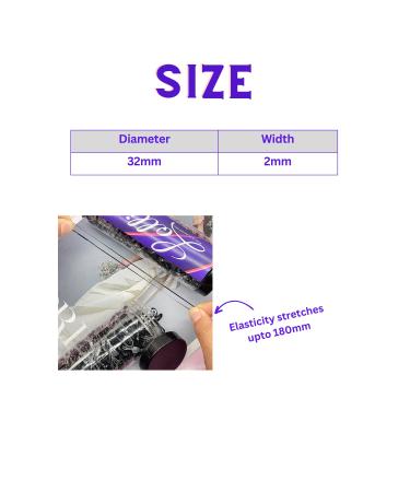 Lollii 750 Count Pack of Black and Clear Elastic Hair Ties for Baby, Women, Girls, and Kids - Stretchy Ouchless Hair Bands - Buy Online on GoSupps.com