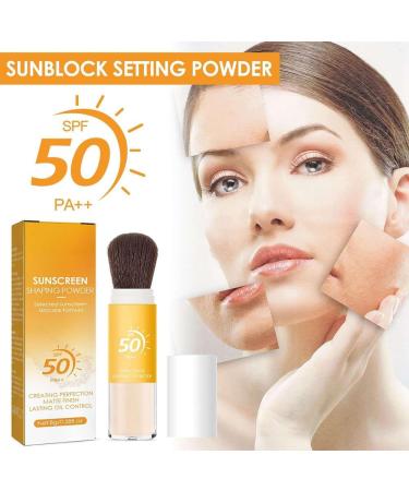 Mineral Sunscreen Setting Powder Sunscreen Foundation SPF 50 PA+++ oil-controlling Natural Matte Finish Lightweight and Breathable Long-lasting Makeup - Buy Online on GoSupps.com