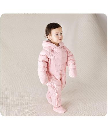 Famuka Baby Winter Warm Hooded Puffer Snowsuit in Pink - Size 18-24 Months - Buy Online on GoSupps.com