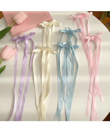 10 Pcs Long Ligaments Hair Loop Clips - Stylish Satin Hair Accessories for Women & Girls - Buy Online on GoSupps.com