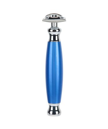 Men's Manual Safety Razor - Blue Hair Shaver & Hair Removal Tool for Salon & Home Use - Buy Online on GoSupps.com
