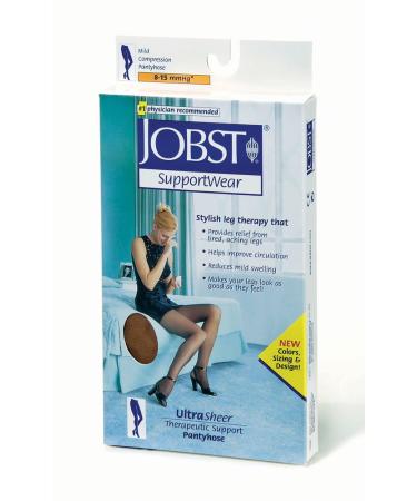 Compression Stocking Waist High 8-15 mmHG Closed Toe Sun Bronze Medium