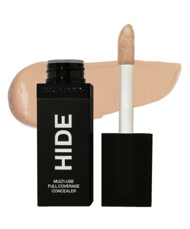 HIDE PREMIUM Liquid Multi-Use Concealer, SEE SHADE FINDER Below For Perfect Match, Large Bottle 0.5 fl. oz. - Full Coverage Concealer Makeup for Acne Dark Spots Dark Circles Hyperpigmentation and Blemishes Oil Free Conceal