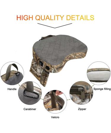BRIUERG Heated Seat Cushions - Portable Reed Camouflage Stadium Seat Pads for Ultimate Comfort | Shop Internationally - Buy Online on GoSupps.com