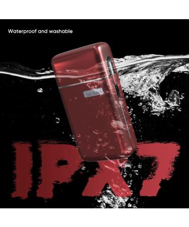 Sejoy Portable Electric Razor for Men - IPX7 Waterproof Toothed & Mesh Blades Mini Electric Foil Shaver with Dynamic LED Ideal for Travel - Buy Online on GoSupps.com