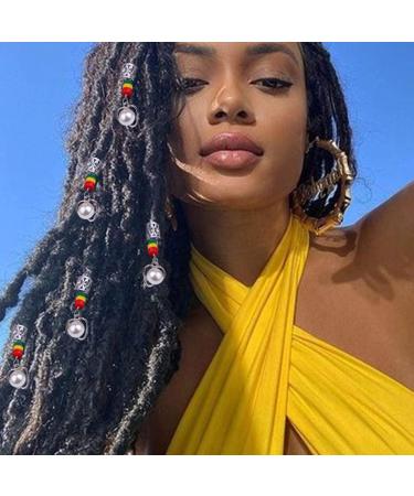 Woeoe Pearls Dreadlock Accessories: 10PCS Silver Cuff Hair Charms for Women - African Hair Jewelry for Braids - Buy Online on GoSupps.com