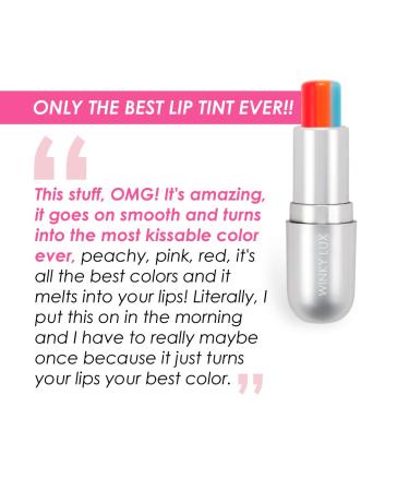 Winky Lux Rainbow Tinted Lip Balm | pH Color Changing Lipstick with Jojoba Oil | Pineapple Scent .13 oz - Buy Online on GoSupps.com