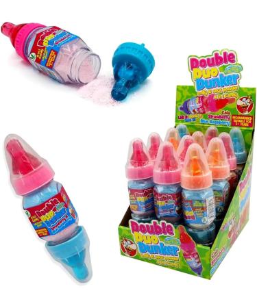 Double Duo Dunker lollipop & Sherbet Dip 32g - Fruit Flavour lollipop & Sherbet dip (6 Packs) - Buy Online on GoSupps.com